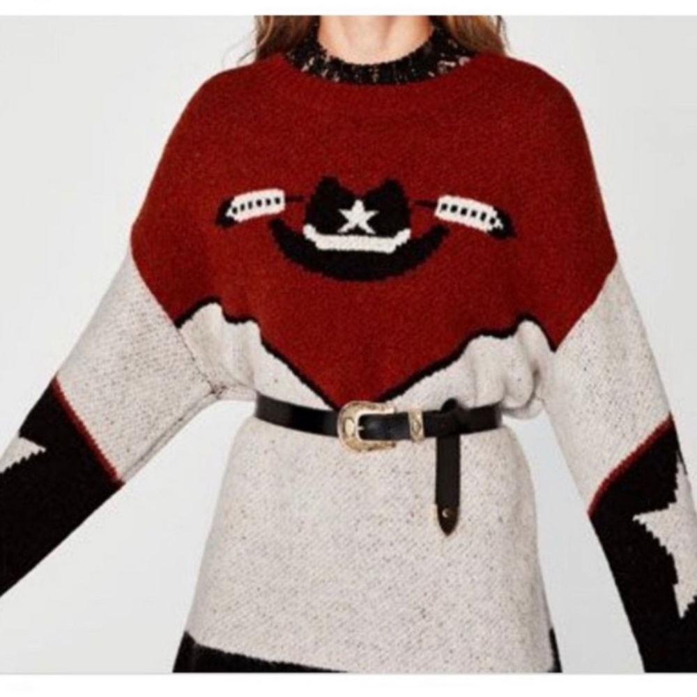 Zara Western Cowboy Sweater